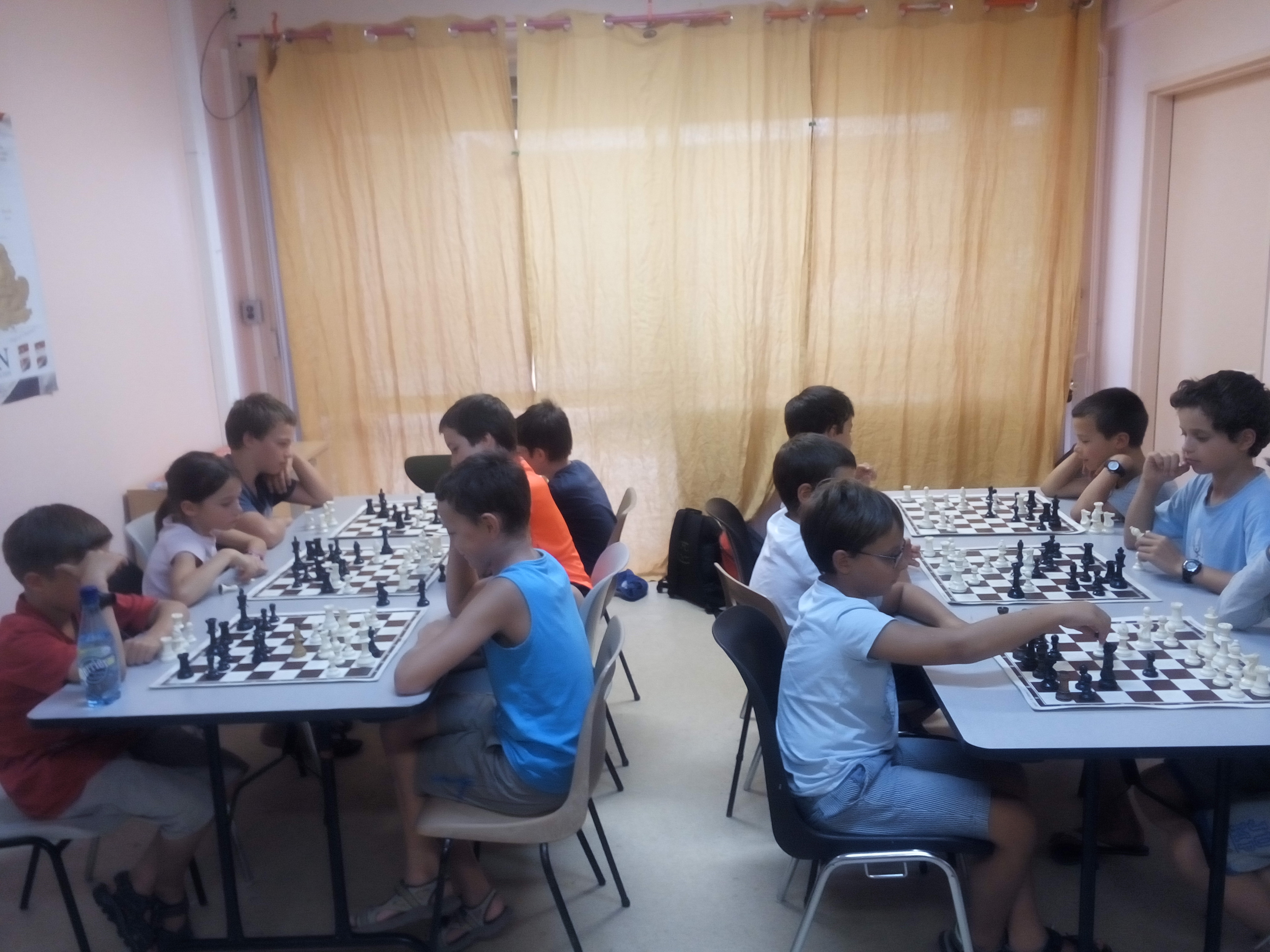 Stage de jeu d'échecs août 2016
